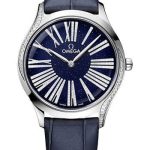 Omega De Ville Tresor Quartz – 36 mm Canopus Gold Case – Bold Blue Dial – Blue Leather Strap – 428.58.36.60.53.001