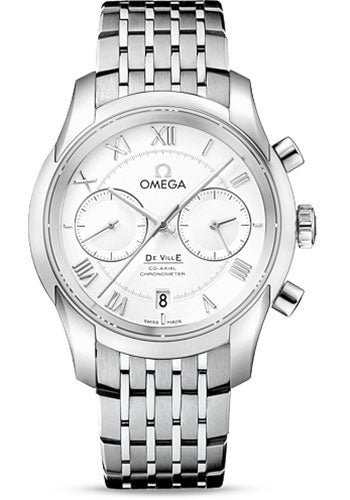 Omega De Ville Co-Axial Chronograph Watch – 42 mm Steel Case – Silver Dial – 431.10.42.51.02.001