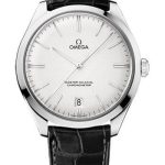 Omega De Ville Tresor Omega Master Co-Axial Watch – 40 mm White Gold Case – Silvery Dial – Black Leather Strap – 432.53.40.21.02.004