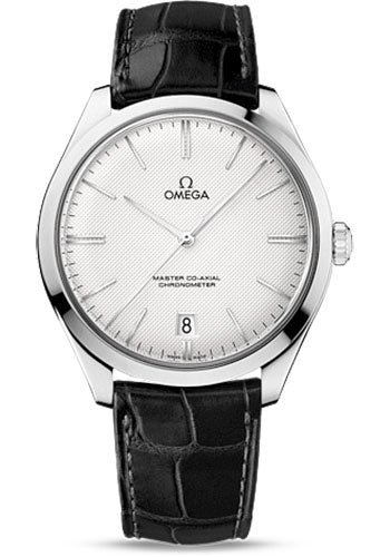 Omega De Ville Tresor Omega Master Co-Axial Watch – 40 mm White Gold Case – Silvery Dial – Black Leather Strap – 432.53.40.21.02.004