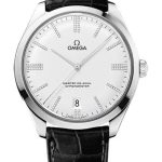 Omega De Ville Tresor Master Co-Axial Limited Edition of 88 Watch – 40 mm White Gold Case – Domed -Silver Dial – Black Leather Strap – 432.53.40.21.52.001