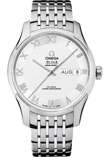Omega De Ville Hour Vision Co-Axial Master Chronometer Annual Calendar Watch – 41 mm Steel Case – Two-Zone -Silver Dial – 433.10.41.22.02.001