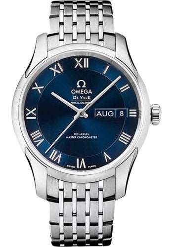 Omega De Ville Hour Vision Co-Axial Master Chronometer Annual Calendar Watch – 41 mm Steel Case – Two-Zone Blue Dial – 433.10.41.22.03.001