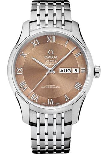 Omega De Ville Hour Vision Co-Axial Master Chronometer Annual Calendar Watch – 41 mm Steel Case – Two-Zone Bronze Dial – 433.10.41.22.10.001