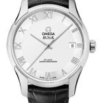 Omega De Ville Hour Vision Co-Axial Master Chronometer Watch – 41 mm Steel Case – Two-Zone -Silver Dial – Black Leather Strap – 433.13.41.21.02.001