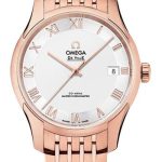 Omega De Ville Hour Vision Co-Axial Master Chronometer Watch – 41 mm Sedna Gold Case – Two-Zone -Silver Dial – 433.50.41.21.02.001