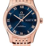 Omega De Ville Hour Vision Co-Axial Master Chronometer Annual Calendar Watch – 41 mm Sedna Gold Case – Two-Zone Blue Dial – 433.50.41.22.03.001