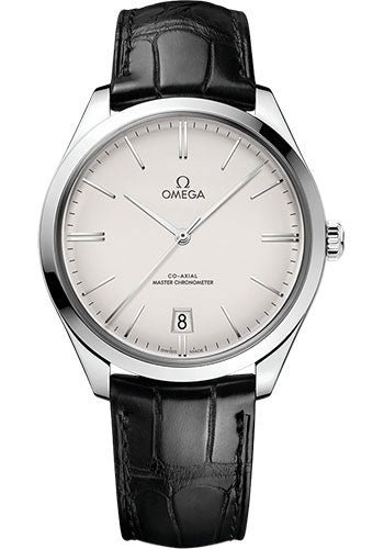 Omega De Ville Tresor Omega Co-Axial Master Chronometer – 40 mm Steel Case – Opaline Silvery Dial – Black Leather Strap – 435.13.40.21.02.001