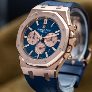 Audemars Piguet Royal Oak Chronograph 41mm – Rose Gold, Blue Dial