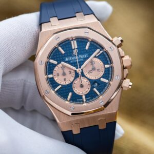 Audemars Piguet Royal Oak Chronograph 41mm – Rose Gold, Blue Dial