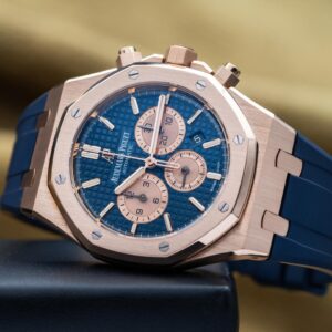 Audemars Piguet Royal Oak Chronograph 41mm – Rose Gold, Blue Dial