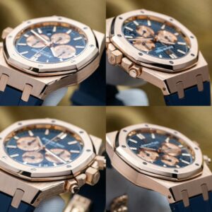 Audemars Piguet Royal Oak Chronograph 41mm – Rose Gold, Blue Dial