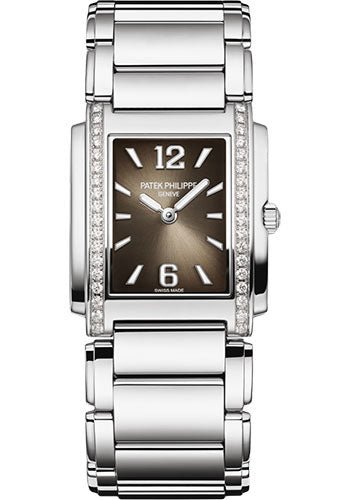 Patek Philippe Twenty~4 Watch – Medium Stainless Steel Case – Gray Arabic Dial – 4910/1200A-010