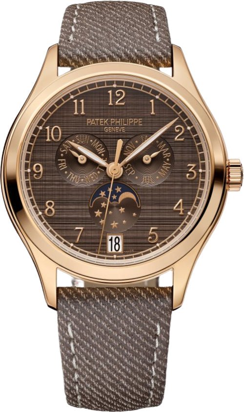 Patek Philippe Complications 38mm Annual Calendar Moon Phases Rose Gold Chestnut Satin Dial – 4946R-001 – 2025