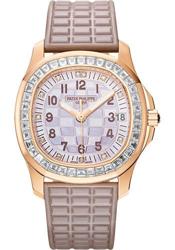 Patek Philippe Aquanaut Luce Haute Joaillerie – 35.6 mm – Rose Gold – Engraved Mother-Of Pearl Dial – 5072R-001