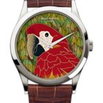Patek Philippe Calatrave Red Macaw CloisonnŽ Watch – 5077P-080