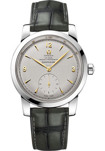 Omega Seamaster 1948 Co-Axial Master Chronometer Small Seconds Limited Edition of 70 Watch – 38 mm Platinum Case – Domed Platinum Dial – Hunter Green Leather Strap – 511.93.38.20.99.001