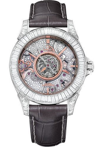 Omega De Ville Tourbillon Co-Axial Limited Edition – 38.7 mm Platinum Case – Sapphire Dial – Grey Leather Strap Limited Edition of 3 – 513.98.39.21.56.001