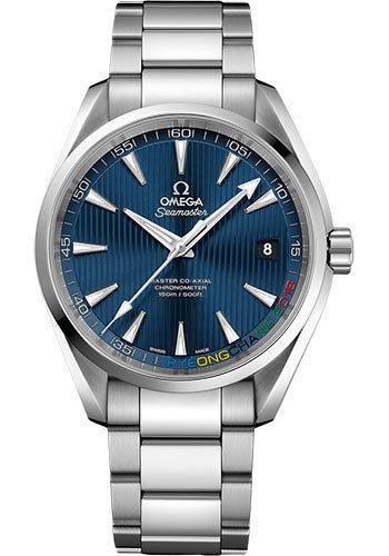 Omega Seamaster Aqua Terra 150 M Master Co-Axial Specialty Olympic Collection PyeongChang 2018 Limited Edition of 2018 Watch – 41.5 mm Steel Case – Teak Concept Blue Dial – 522.10.42.21.03.001