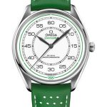 Omega Specialities Olympic Official Timekeeper Limited Edition Set – 39.5 mm Steel Case – White Dial – Green Micro-Perforated Leather Strap Limited Edition of 100 – 522.32.40.20.04.005
