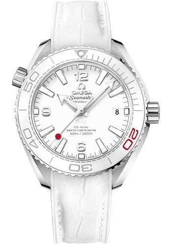 Omega Planet Ocean 600M Co-Axial Master Chronometer – Tokyo 2020 Limited Edition of 2020 Watch – 39.5 mm Steel Case – Unidirectional Bezel – White Dial – White Leather Strap – Additional Steel Bracelet – 522.33.40.20.04.001