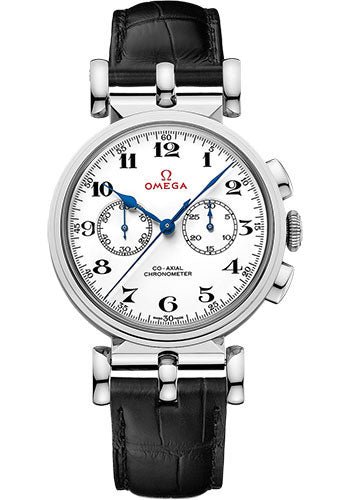 Omega Specialities Olympic Official Timekeeper – 38 mm White Gold Case – Lacquered White Dial – Black Leather Strap Limited Edition of 188 – 522.53.38.50.04.001