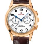 Omega Specialities Olympic Official Timekeeper Limited Edition of 188 Watch – 39 mm Pink Gold Case – Brown Leather Strap – 522.53.39.50.04.001