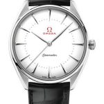 Omega Specialities Olympic Official Timekeeper Watch – 39.5 mm White Gold Case – Eggshell White Enamel Dial – Leather Strap – 522.53.40.20.04.002