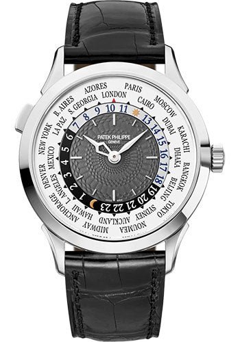 Patek Philippe Complications World Time – White Gold – Charcoal Gray Lacquered Dial – 5230G-014