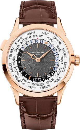 Patek Philippe Complications World Time Rose Gold 38.5 mm Charcoal Gray Dial – 5230R-001
