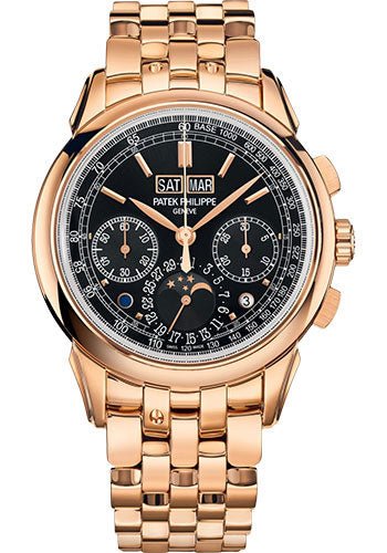 Patek Philippe Grand Complications Chronograph Perpetual Calendar – Rose Gold – Ebony Black Sunburst Dial – 5270/1R-001