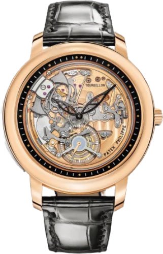 Patek Philippe Grand Complications Minute Repeater 42 mm Tourbillion Rose Gold Skeleton Dial – 5303R-001