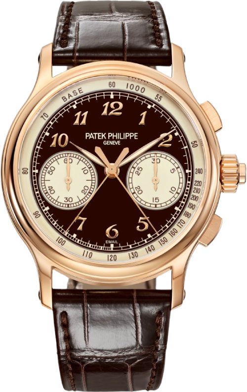 Patek Philippe Grand Complications 41mm Split-Seconds Chronograph Rose Gold Brown Grand Feu Enamel Dial – 5370R-001