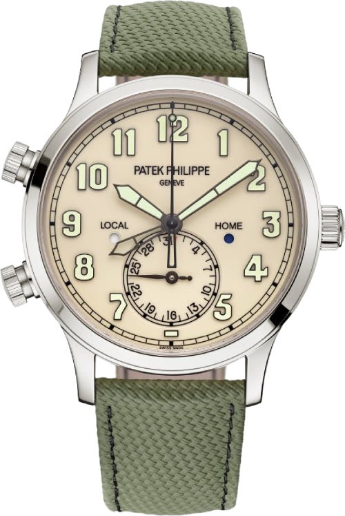 Patek Philippe Complications Calatrava Pilot Travel Time Ivory Dial 42 mm – 5524G-010 – 2025