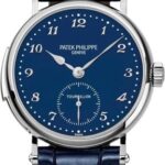 Patek Philippe Grand Complications Blue Enamel Arabic White Gold Leather 37mm – 5539G-010