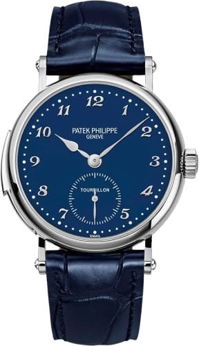 Patek Philippe Grand Complications Blue Enamel Arabic White Gold Leather 37mm – 5539G-010
