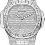 Patek Philippe Nautilus Date Sweep Seconds White Gold/Diamonds Dial & Bezel 40 mm – 5719/10G-010