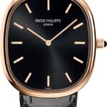 Patek Philippe Golden Ellipse Rose Gold Black Dial – 5738R-001