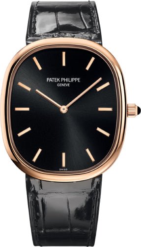 Patek Philippe Golden Ellipse Rose Gold Black Dial – 5738R-001