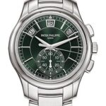 Patek Philippe Complications Flyback Chronograph Annual Calendar – Stainless Steel – Olive Green Dial – Stainless Steel Bracelet – 5905/1A-001