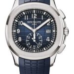 Patek Philippe Aquanaut Selfwinding Chronograph – 42.2 mm White Gold Case – Blue Dial – Midnight Blue Composite Strap – 5968G-001
