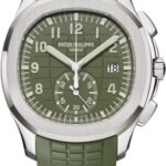 Patek Philippe Aquanaut Chronograph 42.2 mm White Gold Khaki Green Dial – 5968G-010