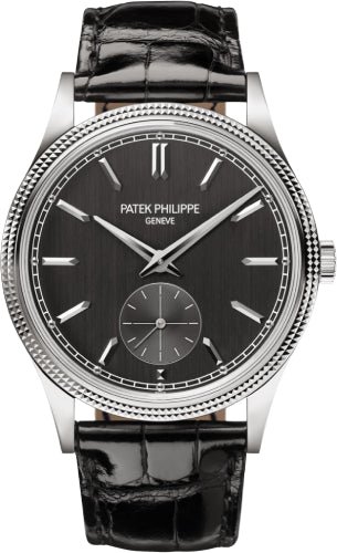 Patek Philippe Calatrava “Clous de Paris” White Gold 39 mm Hobnail Bezel Grey Dial – 6119G-001
