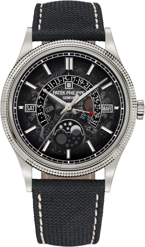 Patek Philippe Grand Complications 40mm Perpetual Calendar Moon Phases White Gold Smoked Sapphire Dial – 6159G-001 – 2025