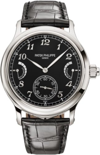 Patek Philippe Grand Complications 44 mm Grande and Petite Sonnerie Minute Repeater Platinum Black Dial – 6301P-001