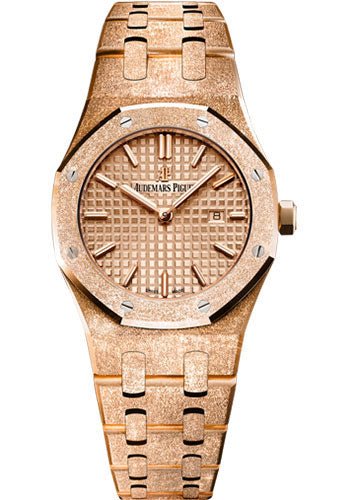 Audemars Piguet Royal Oak Frosted Gold Quartz Watch – 67653OR.GG.1263OR.02