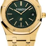 Audemars Piguet Royal Oak Extra-Thin The Hour Glass 39mm Black Index Yellow Gold | 15205BA.OO.1240BA.01