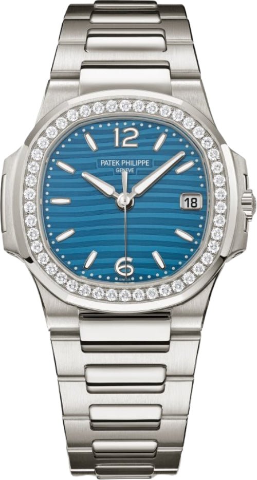 Patek Philippe Nautilus ‘Ladies’ White Gold Blue Dial Diamond Bezel 32mm – 7010/1G-013 – 2025
