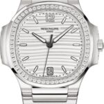 Patek Philippe Nautilus Ladies Stainless Steel Silver Opaline Dial 35.2 mm – 7118/1200A-010