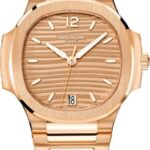 Patek Philippe Nautilus Ladies Rose Gold Golden Brown Opaline Dial – 7118/1R-010